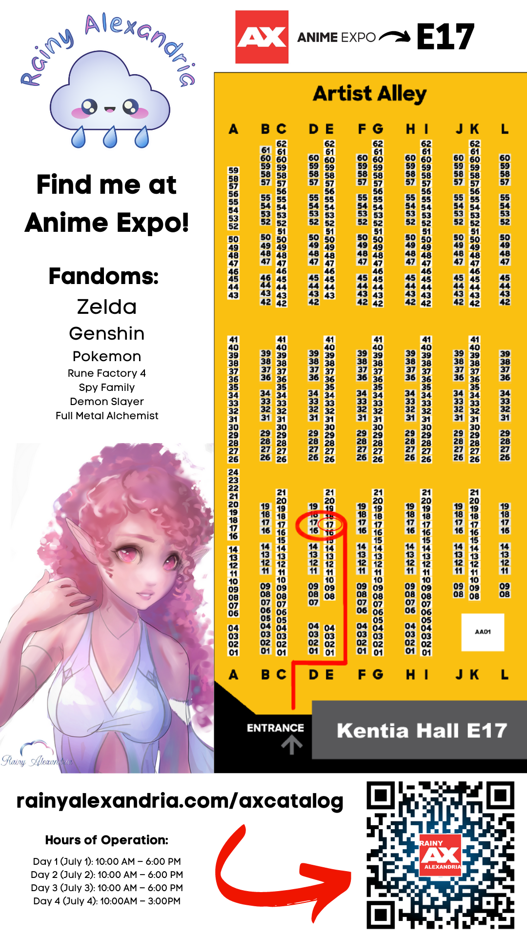 Anime Expo Catalog | Rainy Alexandria Art